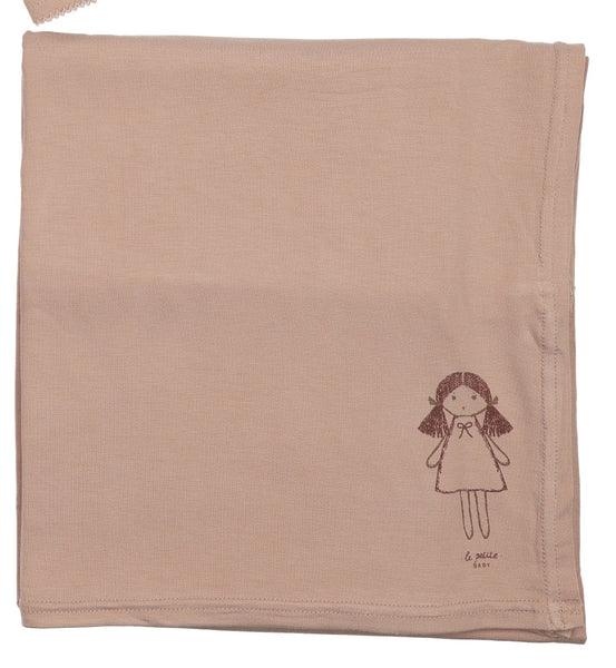 Lilette Dusty Pink Molly Dolly Blanket