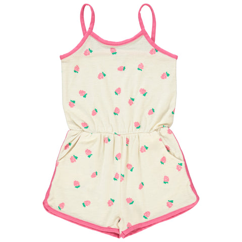 Bebe Organic Raspberry Lolla Terry Overall