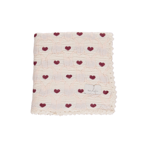 Bebe Organic Heart Love Blanket