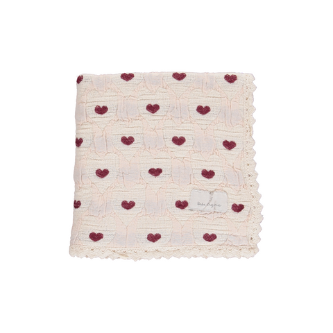 Bebe Organic Heart Love Blanket