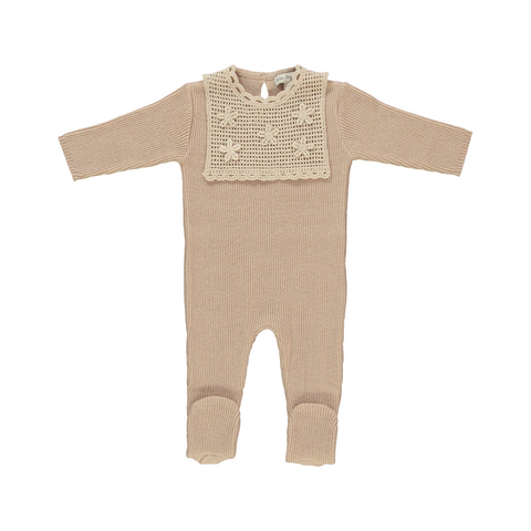 Bebe Organic Lucette Earthy Collar Overall