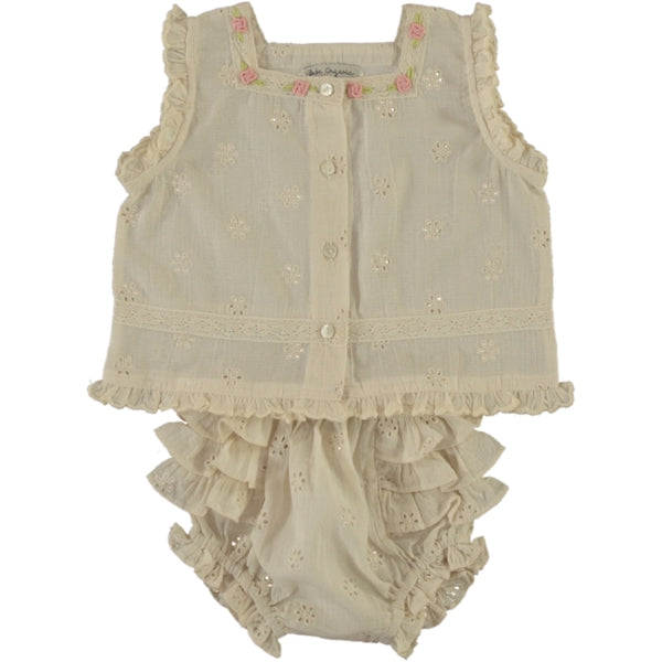 Bebe Organic Luna Antique Lace Baby Set