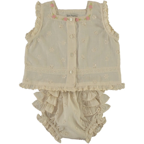 Bebe Organic Luna Antique Lace Baby Set