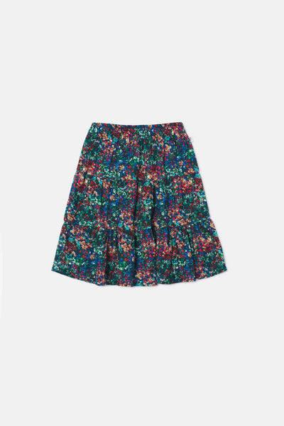 My Little Cozmo Marga Floral Oil Paint Gauze Skirt