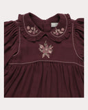Early Sunday Plum Floral Marguerite Long Dress
