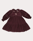 Early Sunday Plum Floral Marguerite Long Dress