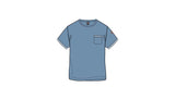 Colmar Soft Blue/White Stripe Short Sleeve Pocket T-shirt