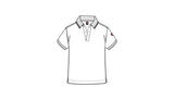 Colmar White Tricolor Striped Trim SS Polo