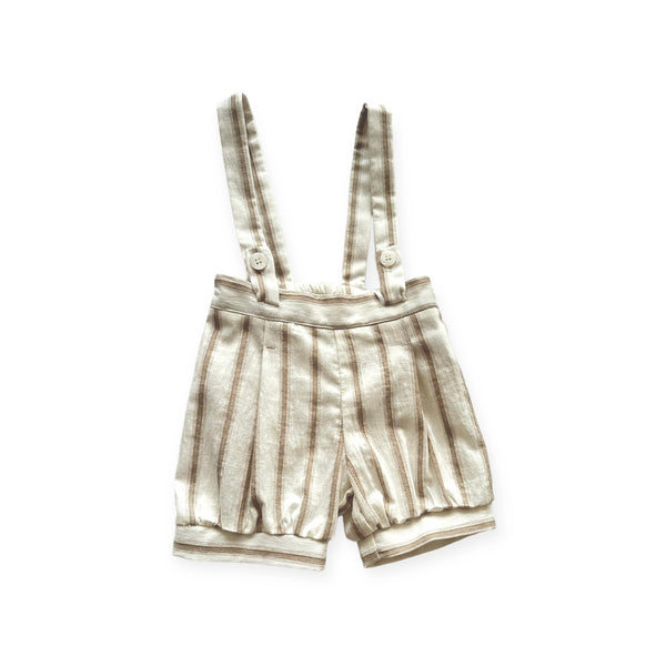 Manuell & Frank Natural Tan Stripe Romper