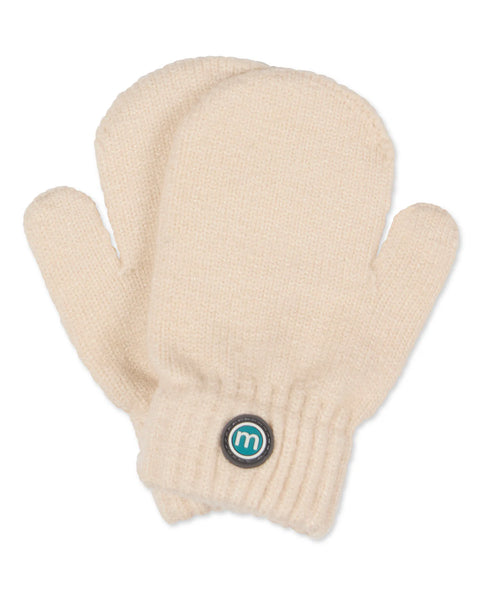 Memoi Ivory Basic Mittens