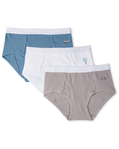 Memoi On the Move 3 Pair Ribbed Brief