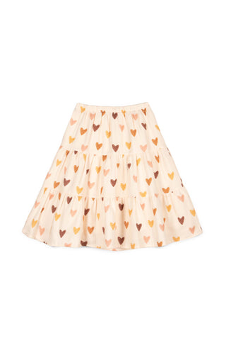 Mipounet Cream Love Muslin Skirt