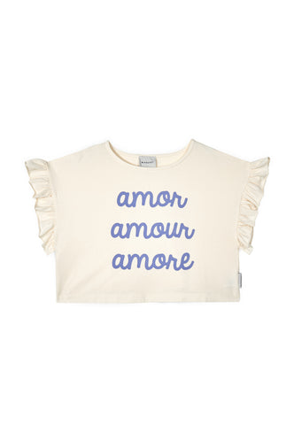Mipounet Ecru Amour T-shirt