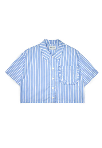 Mipounet Ecru/Blue Sia Popelin Shirt