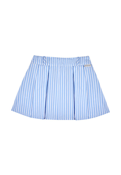 Mipounet Ecru/Blue Sia Popelin Skirt