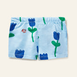 Wynken Bird Blue Kite Flower Short Set