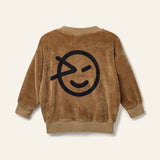 Wynken Rich Tan Velour Baby Bomber + Sweatpant Set