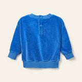 Wynken True Blue Velour Logo Sweatshirt
