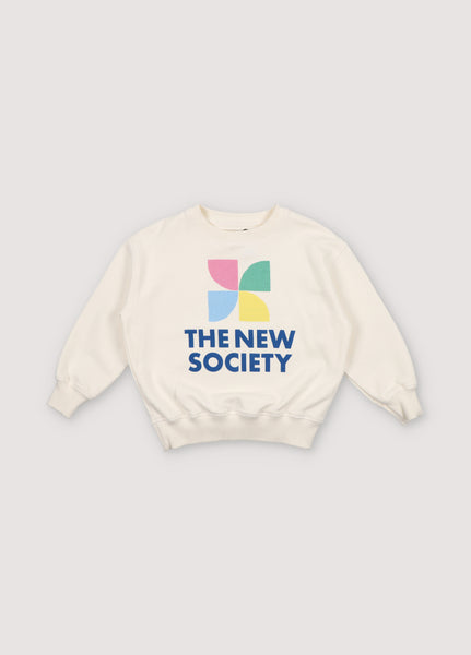 The New Society Coconut Mykonos Logo Sweatshirt