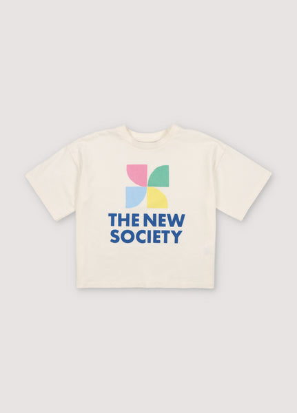 The New Society Coconut Mykonos Logo T-shirt