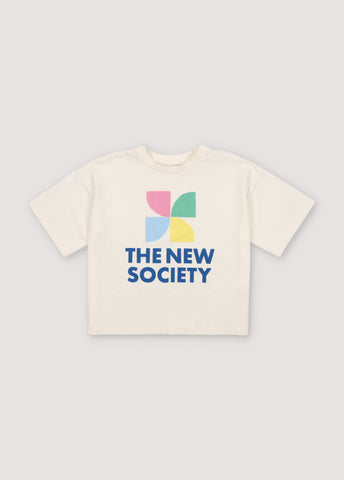 The New Society Coconut Mykonos Logo T-shirt