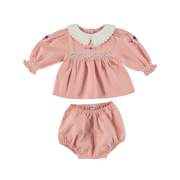 Bebe Organic Margot Dusty Rose Set