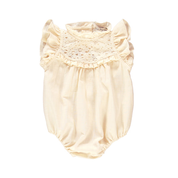 Bebe Organic Pearl Milja Lined Romper