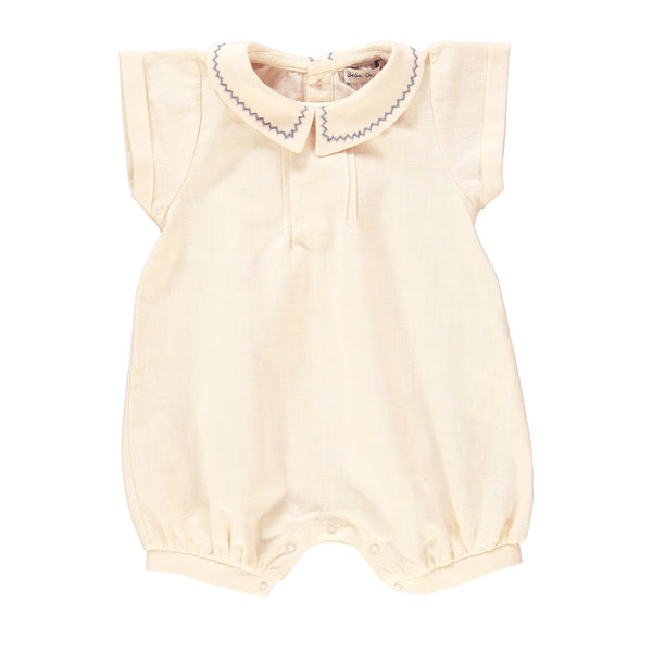 Bebe Organic Milo Pearl Lace Romper