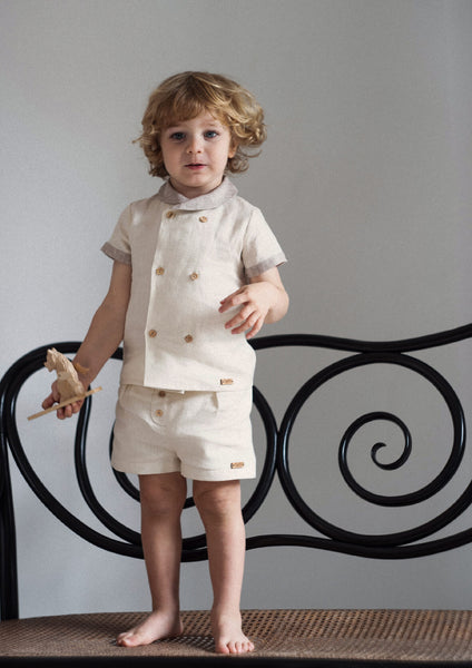 SALOPETE Popelin + T-Shirt Jersey Cute Ice SALOPETE Popelin + T-Shirt Jersey Cute Ice