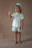 Popelin Sand Pleated Shirt