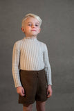 Popelin Sand Perkins Neck Knit Sweater