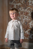 Popelin Sand Pleated Blouse