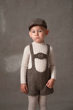 Popelin Sand Funnel Collar Ribbed Sweater