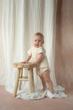 Popelin Baby Off White Shirt + Culotte Set