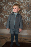 Popelin Grey Fleck Collared Jacket