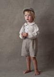 Popelin Stone Woolen Crossover Straps Short