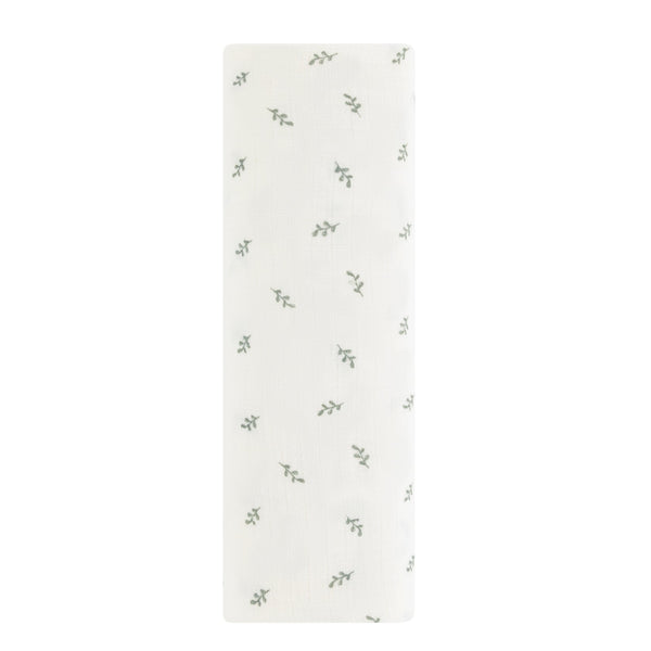 Ely's & Co Sage Leaf Muslin Swaddle