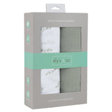 Ely's & Co Eucalyptus + Sage Muslin Swaddle Pack