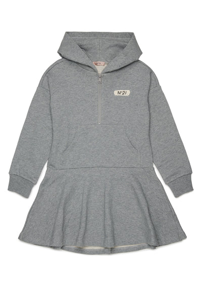 N21 Grey Half Zip Sweat Dress
