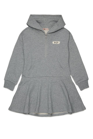 N21 Grey Half Zip Sweat Dress