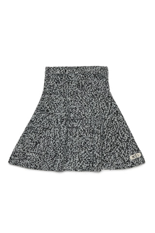 N21 Black Speckled Flair Knit Skirt