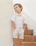 Noralee Linen Suspender Short