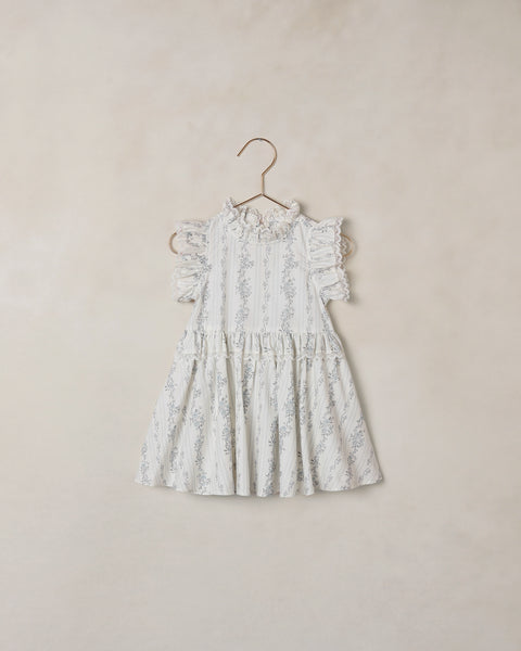Noralee Natural French Floral Stripe Alice Dress