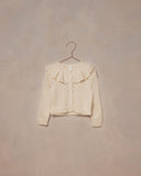 Noralee Ecru Ruffle Cardigan Sweater