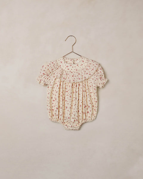 Noralee Red Floral Eva Romper