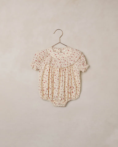 Noralee Red Floral Eva Romper