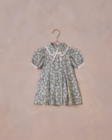 Noralee Aqua Ditsy Sara Dress