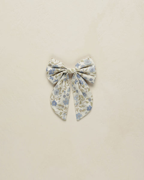 Noralee Ivory Blue Garden Everly Bow