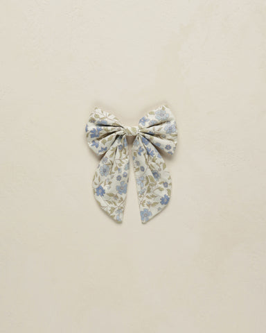 Noralee Ivory Blue Garden Everly Bow