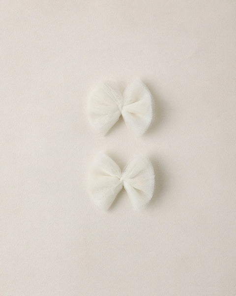 Noralee Ivory Flutter Tulle Clips